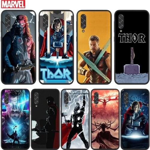 Marvel Avengers Thor For Samsung Galaxy A90 A80 A70S A60 A50S A40S A30S A20E A10S A2 Core 5G Black Soft Phone Case