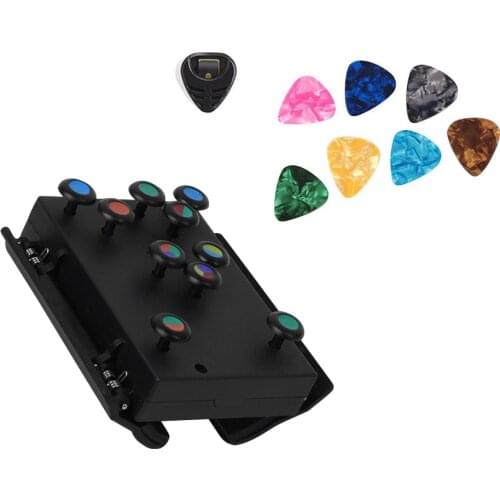 Guitar Learning System Teaching Practice Aid Guitar Chord Trainer with FREE guitar picks holder and 7pcs guitar picks