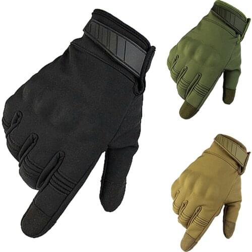 Tactical Combat Army Gloves Men Full Finger Touch Screen Gloves Waterproof Outdoor Sport Gloves Hunting Hiking Camping Gloves