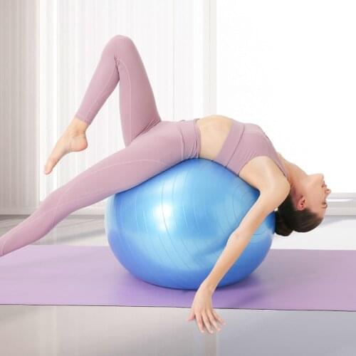 PVC Thickened Explosion-proof Yoga Ball 55cm Sport Fitness Balance Yoga Ball Gym Fitness Exercise Ball Men Women Sporting Goods