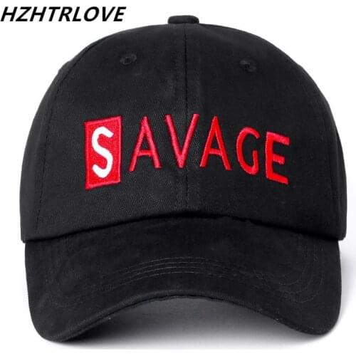 High Quality Brand Letter SAVAGE Snapback Cap 100% Cotton Baseball Cap For Adult Men Women Hip Hop Dad Hat Bone Garros