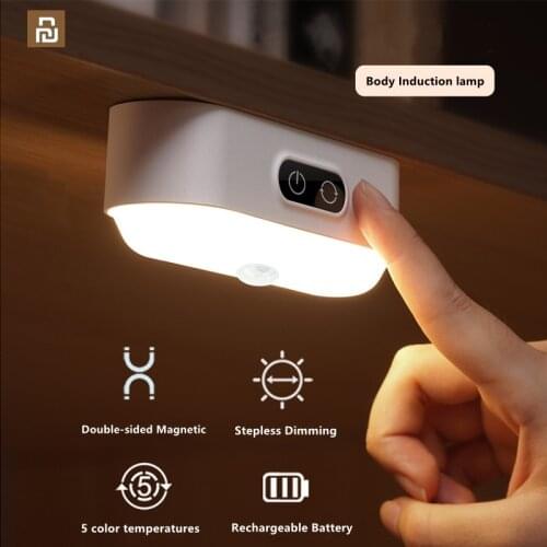 Xiaomi youpin LED Night Light PIR Motion Sensor Night Lights 26 LEDs Human Body Induction for Kitchen Cabinet Wardrobe Wall Lamp