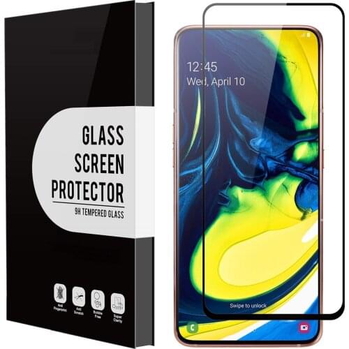 Tempered Glass for Samsung Galaxy A80 /A90 Screen Protector,HD Anti-Fingerprints Bubble Free 9H Hardness for samsung Galaxy A80