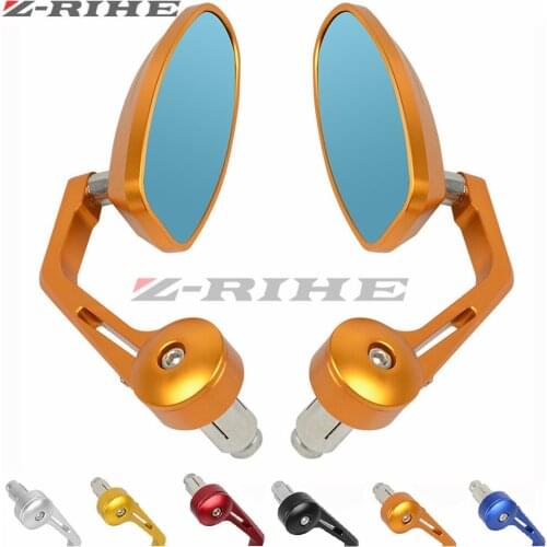 7/8" 22mm Universal Motorcycle Mirror Moto Rearview Bar End Mirror For honda yamaha Kawasaki z750 Suzuki Ducati 899 959 1098