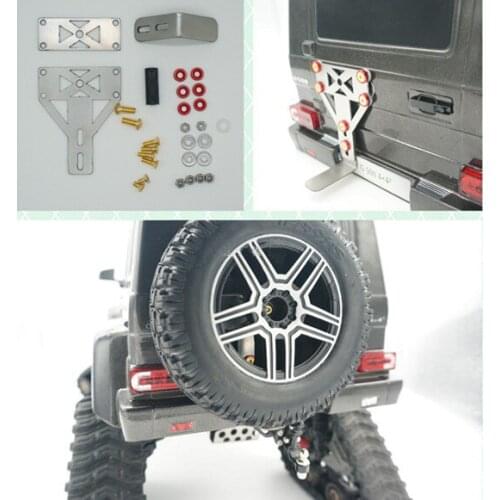 1.2mm Stainless Steel Spare Tire Bracket Adjustable Tires Holder Tyre Mount Modified Upgrade OP Parts for 1/10 RC Crawler G500
