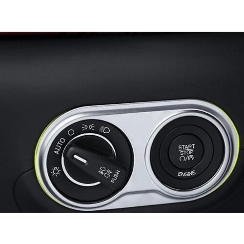 1pc for Maserati Levante headlamps switch Sequin Decorative frame sticker