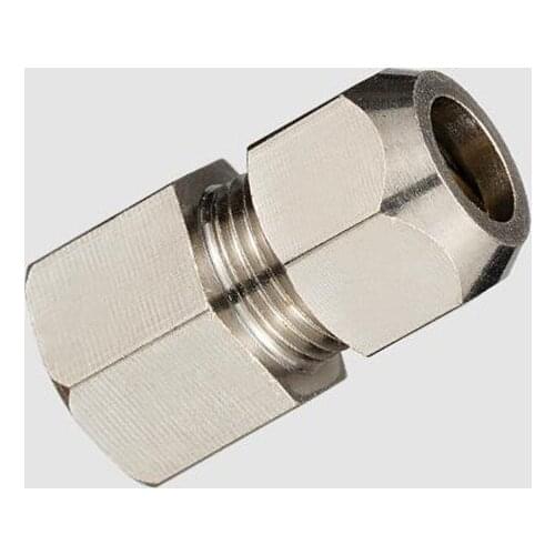 1pc Pneumatic Copper-plated nickel quick screw through baffle connector pneumatic through plate connector PCF12-02/12-03/12-04