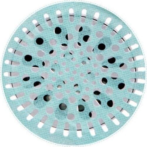 10PCSDisposable lazy floor leaking stickers for kitchen and bathroom hair anti-blocking filter stickers sewer pool filter