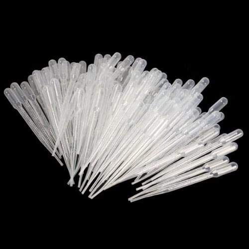 100PCS Graduated Pipettes Dropper Polyethylene (3ml)