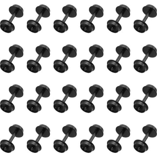 24pcs/48pcs N Scale 1:160 POM Plastic 33'' Wheels for Model Train 33In Wheel set HP28N