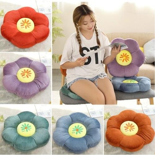 40CM Variety Of Beautiful Daisy Flower Cushion Plush Cushion Kawaii Soft Flower Cushion Colorful Home Decoration Holiday Gift