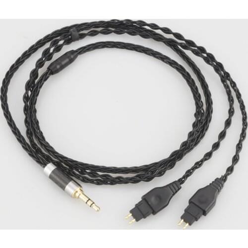 8 Core Balanced Pure Silver Plated Earphone Cable For Sennheiser HD580 HD600 HD650 HDxxx HD660S HD58x HD6xx