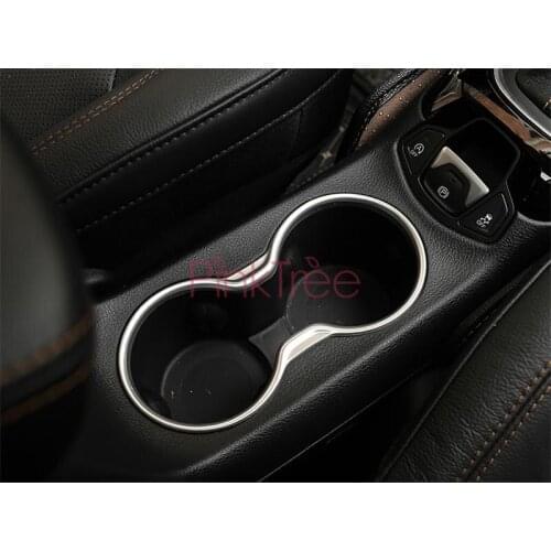 Water Cup Bottle Frame Holder Organizer Sticker For Jeep Compass 2017-2019 Interior Car Accessories