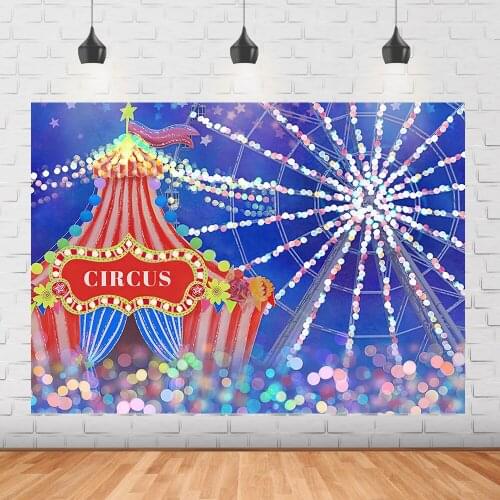Circus Newborn Photography Background Fantasy Ferris Wheel Photo Background Cake Smash Amusement Park Photo Photography Props