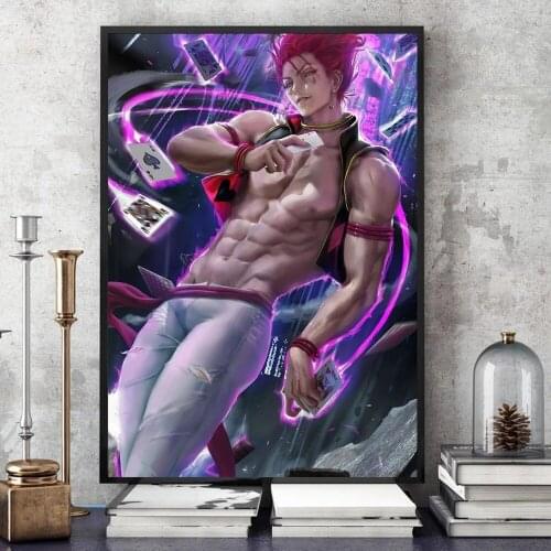 Home Decoration Hunter X Hunter Canvas Painting HD Printed Hisoka Poster Living Room Wall Art Modular Anime Pictures Framework