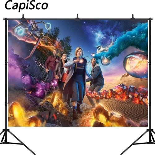 Capisco Doctor Who Photography Backdrop Baby Birthday halloween adventure party Background Photo Studio prop Photophone