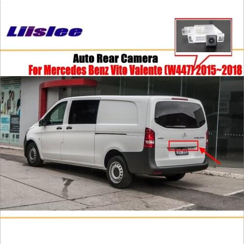 Liislee Reverse Rear Camera For Mercedes Benz Viano Vito Valente (W447) 2015~2018 / Parking Back Up Camera / License Plate Lamp