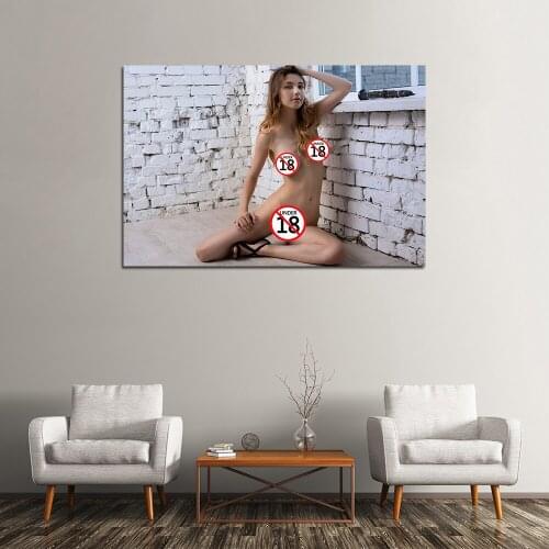 Cute Girl Sexy Model Wall Art Posters and Prints Canvas Paintings Wall Picture For Living Room Decor