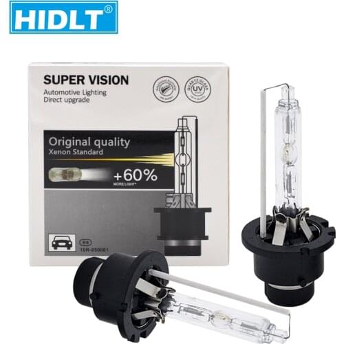 HIDLT Super Bright OEM 55W D2S D2R Xenon HID Bulb Lamps 35W D2S D4S 6000K 4300K 5000K 8000K 10000K With Metal Bracket Protection