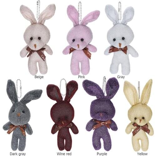 Cute Cartoon Rabbit Doll DIY Lovely Gifts Pendant Stuffed Toys Valentine Days Birthday Wedding Party Home Decoration