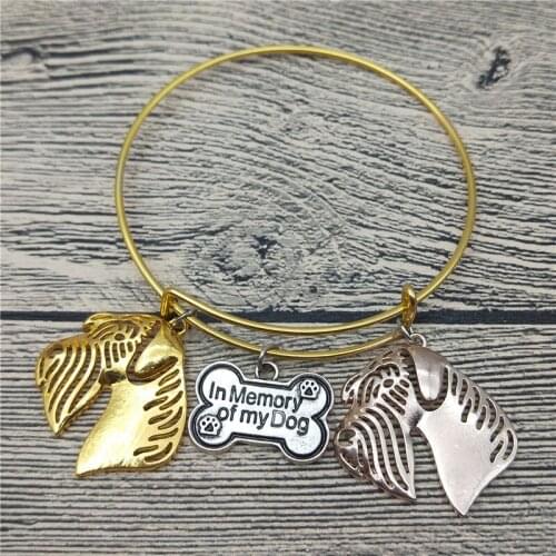 Trendy New Schnauzer Bangles Cute Schnauzer Dog Bangles Bracelets Fashion Pet Jewellery