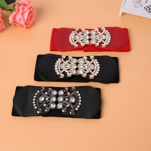 Fashion Slim Corset Belt Wild Fashion Inlaid Rhinestones, Versatile Stretch, Elastic Skirt,girdle,elastic Belt Corset Belt