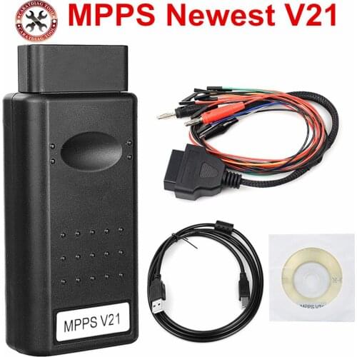 MPPS V21 Auto ECU Chip Tuning Interface MPPS For EDC15 EDC16 EDC17 MPPS V21 Multi-Language CAN Flasher Remap Cable Free Ship