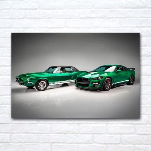 Mustang Shelby GT500 Muscle Car Poster and Print Modern Canvas Painting Pop Fashion Wall Art Picture Living Room Decoration