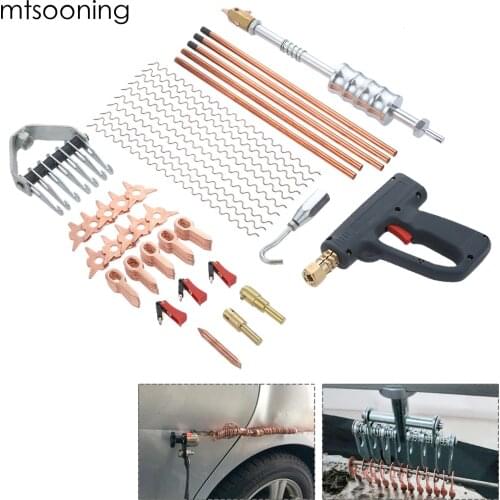 86Pcs Car Repair Tools Dent Puller Kit Spot Welding Spotter Welder Removing Straightenging Dents Remover Device Set