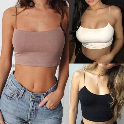 Summer New Simple Popular Ladies Camisole Sleeveless Short Tights Home Casual Vest Sexy Camisole Womens Clothing Tops Tanks