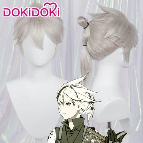 DokiDoki Game Cosplay Wig NieR Replicant Nier Cosplay Wig Juvenile Nier Wigs Men White Heat Resistant Hair Young