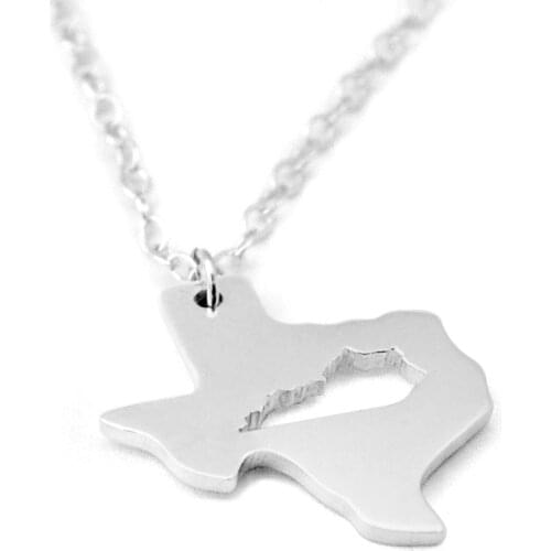 Personalized Two State Necklace Custom Map Necklace Best Friend Gift Girlfriend Necklace Graduation Gift Going Away Gift