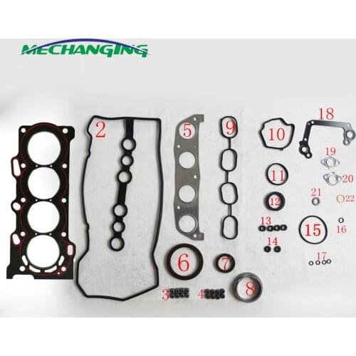 1ZZFE For TOYOTA AVENSIS COROLLA AURIS Full Set Engine Rebuild Kits Engine Parts Auto Parts Engine Gasket 04111-22152 50177500