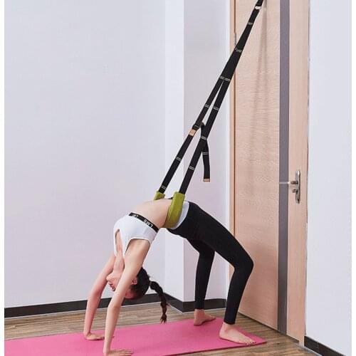 Portable Physical Exercises Yoga Stretching Strap Back Assist Trainer Leg Fitness Stretching Strap Improve Body Flexibility