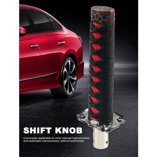 Durable Shift Knob Manual Classic Automatic Car Samurai Sword Gear Shifter with 4 adapters 8mm/0.31in 9.5mm/0.37in 10mm/0.39in