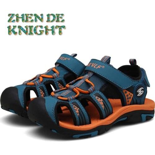 2021 New Spring Sandals for Children Summer Casual Soft Bottom Breathable Footwears Rubber Sole Shoes Boys Kids Sandals