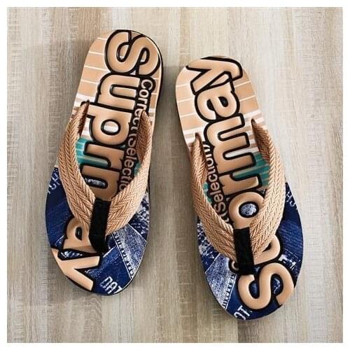 Topvivi flip flops men designer beach Slippers 2021 fashion Summer Anti-skid Outdoor Light Casual Male Sandals slides for men