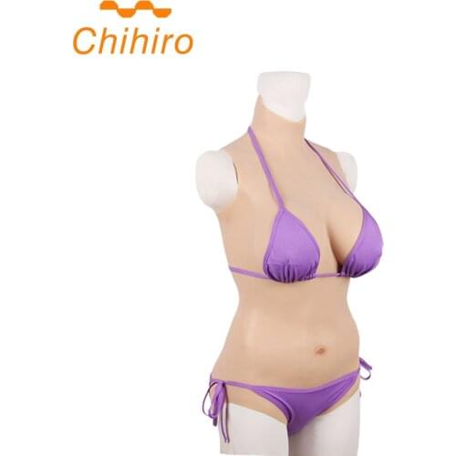 3G CDE Cup Silicone Bodysuits Breast Forms False Boobs Penetrable Pussy With Vagina Tube For Crossdresser Male Queen Shemale Toy