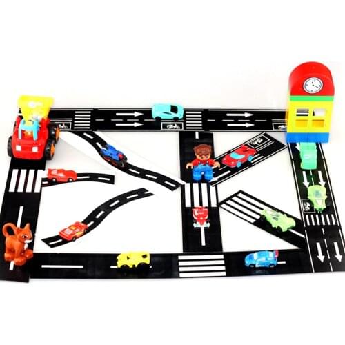 Cute 1PC Railway Road Wide Washi Tapes New Creative Traffic Road Decorative Paper Tape As Stickers For Scrapbooking Masking Tape