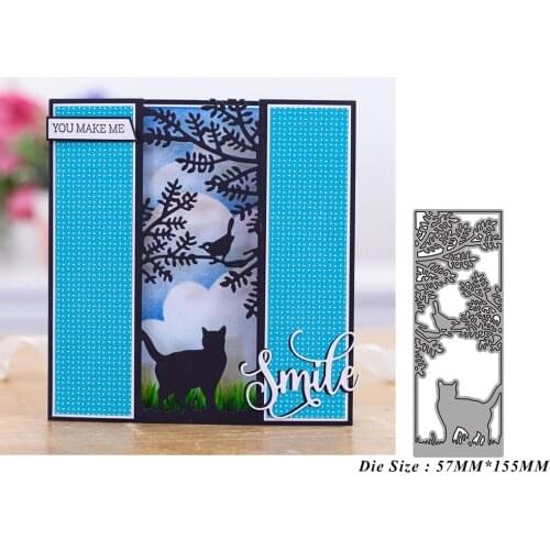 Kitten Hollow Lace 2021 New Metal Cutting Dies for DIY Scrapbooking Paper Cardmaking Decor Embossing Crafts No Stamp Curlicue