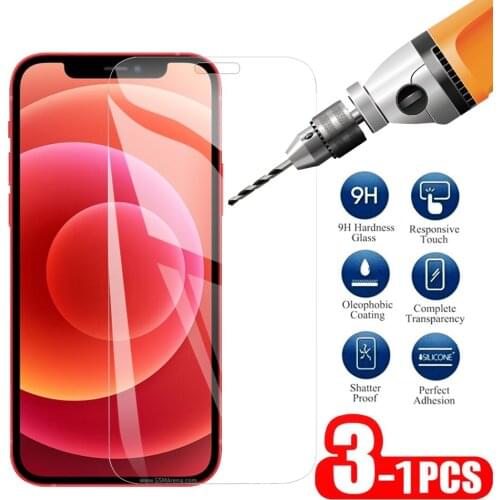Safety Glass 1-3PCS For Apple iPhone 12 Mini Pro Max Screen Protector On For iPhone 12 mini pro max Protective Tempered Glass 9H