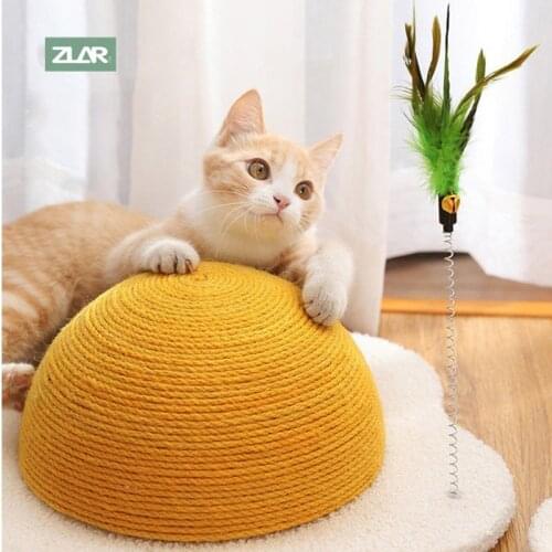 ZLAR 28*28*9cm Cat Scratching Post Little Small Cat Toys Scrapers For Cats Creative Scratching Post Egg Pet AccessoriesCG-CAT19