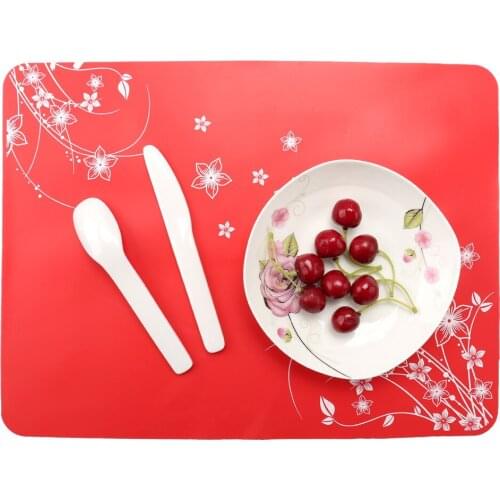 1PC Dinning Table Placemats Tablemat Children Kids Non-slip Cartoon Small Pig Waterproof Silicone Placemat LB 313