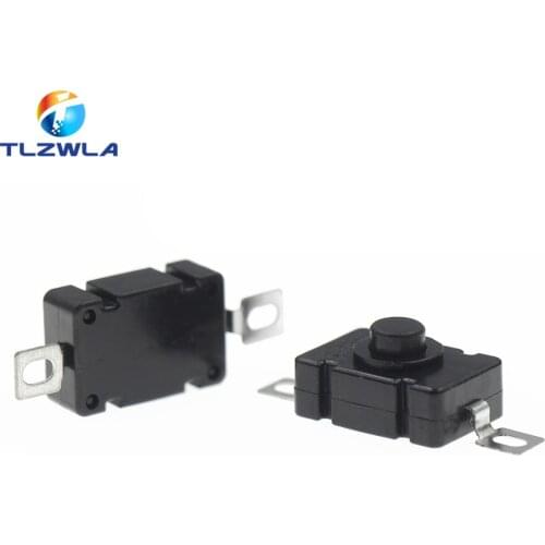 10PCS/LOT 18*12MM KAN Flashlight Switch 1.5A 250VAC Self Locking Patch Type Push Button Switch 2P-ON-OFF Small Switches KAN-28