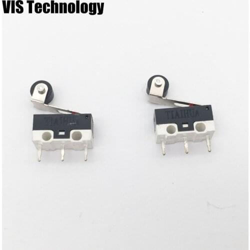 2pcs/lot 3D Printer Micro Limit Switch 1A 125VAC with 5mm Roller Lever Arm Micro Switch for SLA Nano printer Thingiverse TOS