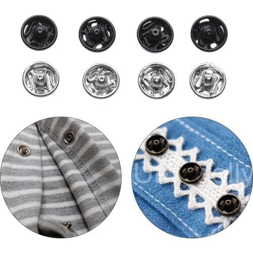 24pcs Mini Button Buckle DIY Doll Clothes 6mm Metal Buckle Invisible Snap for 1/6 Doll Clothing Sewing Accessories
