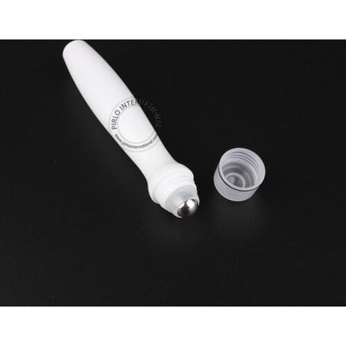 50pcs/lot 15ml White Plastic Roll On Bottles, 15cc High Quality Containers For Essential Oil, 1/2oz Roll-on Perfume Bottle