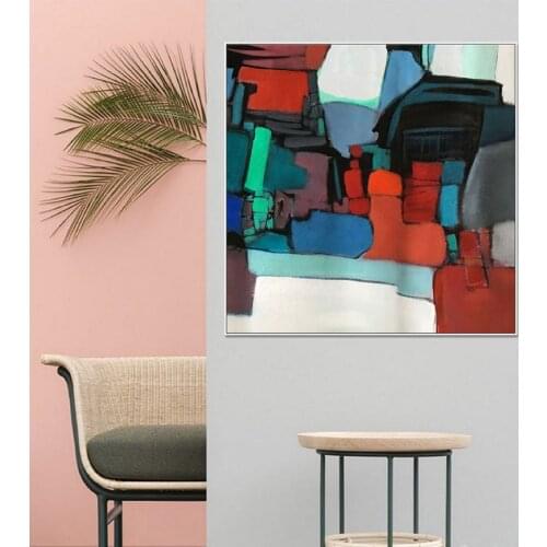 Abstract Oil Painting Large Canvas Art Wall Decor Original Abstract Painting Canvas Painting Kitchen Decor Modern Painting