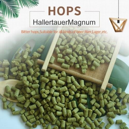 Brewing beer accessories hops HallertauerMagnum Bitter hops Suitable for all kinds of beer: Aier, Lager, Home-brewed 50g/100g