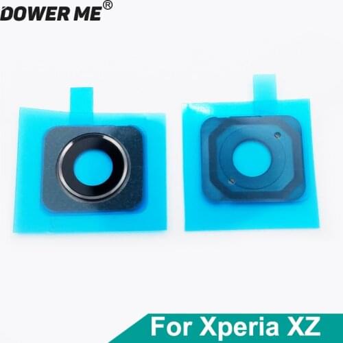 Dower Me Original New Back Camera Lens With Adhesive Sticker Ring For Sony Xperia XZ F8332 F8331 Replacement Fast Shipping